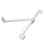 Casement Window Hinge Adjustable T Shape Positioning Window Safety Hinge Extrapolated Window Fitting for Home Office Silver 12