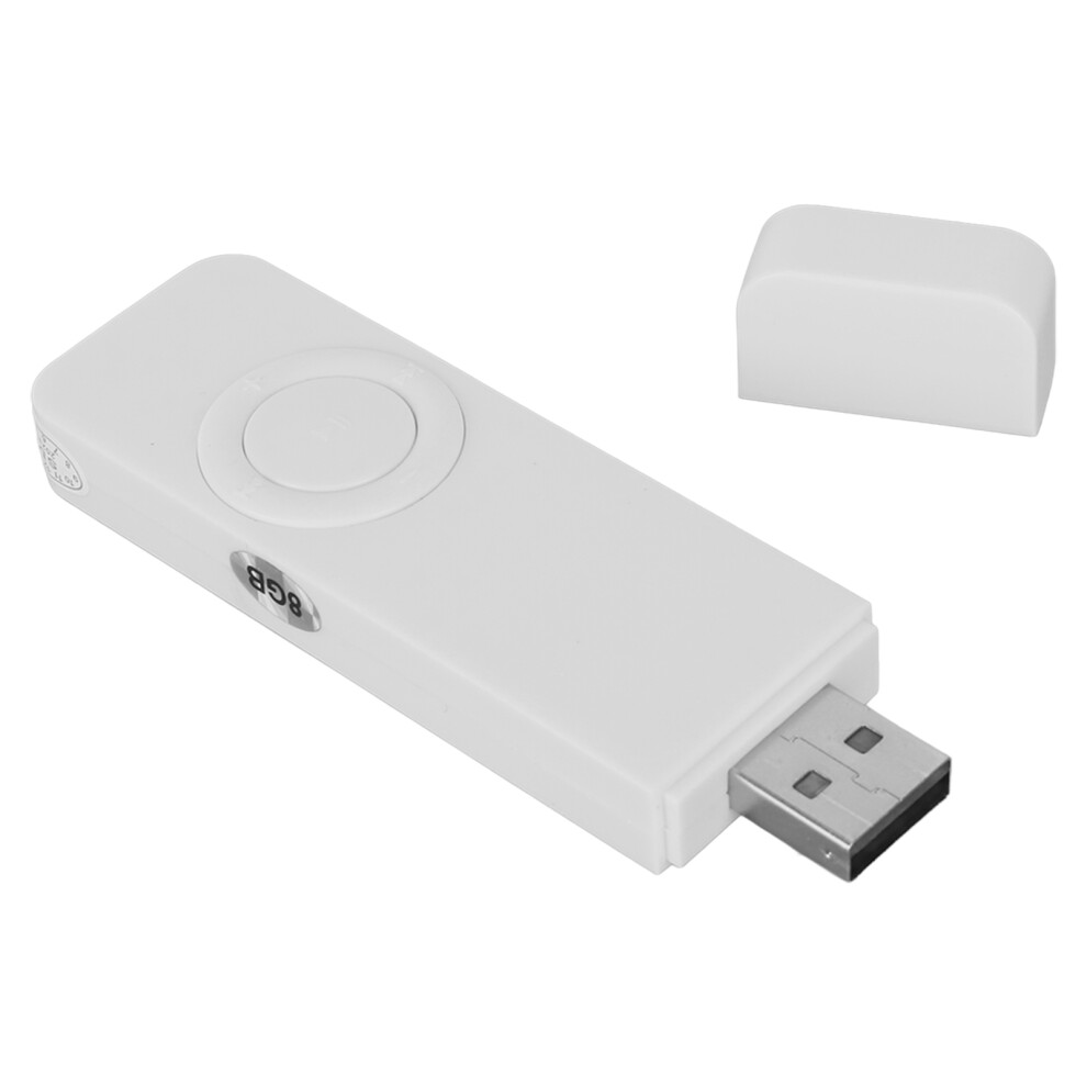 Mp3 Player 8Gb Memory 64Gb Expandable Usb Flash Drive Type Support Otg Hifi Lossless Sound Slim Portable Music Player White 6931315507479