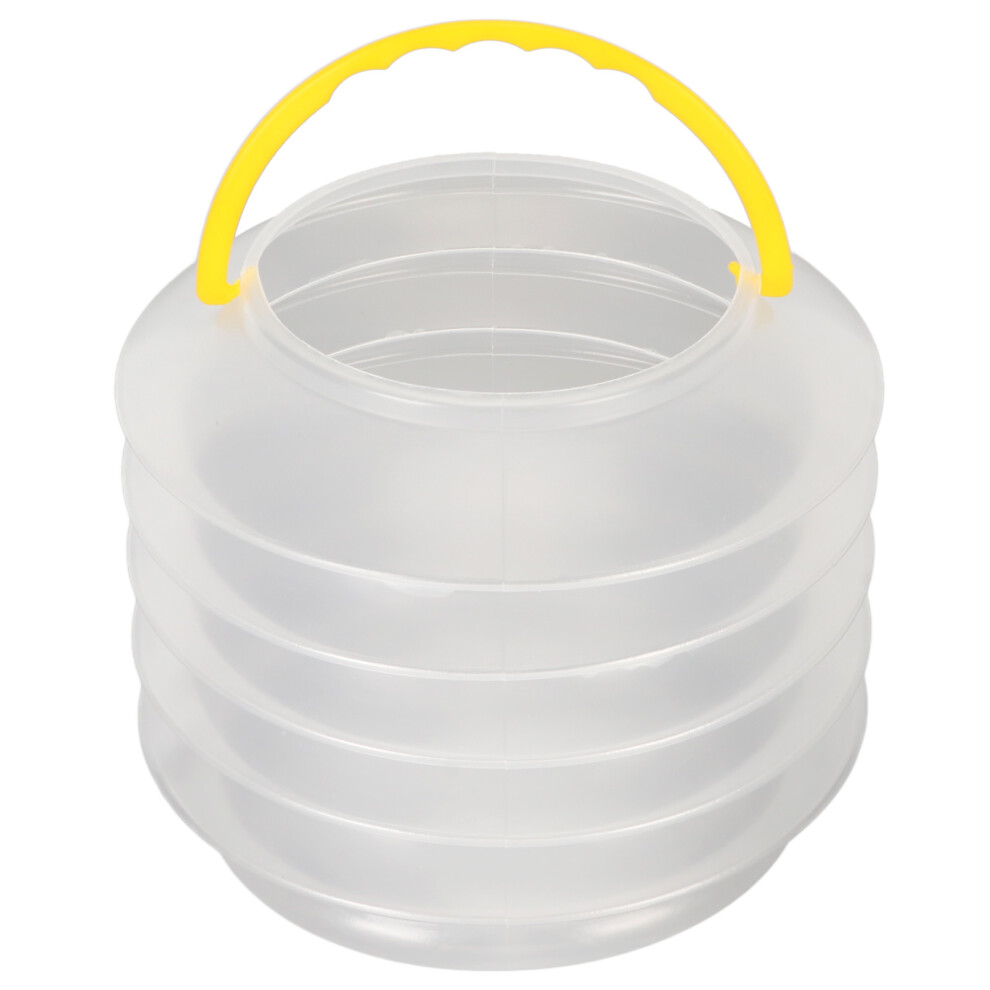 Collapsible Paint Brush Washer Transparent Reusable Spring Type Watercolor Painting Bucket With Sponge For Outdoor 9301315512631