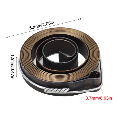 2 Pcs Drill Press Spring Chromed Steel Universal Quill Feed Return Coil Spring for Drilling Milling Machine 1