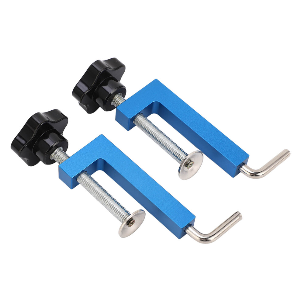 2Pcs Universal Fence Clamp For Mitre Saws Router Tables Table Saws Woodworking Clamping Squares Rigid Aluminum Body 7661315513451