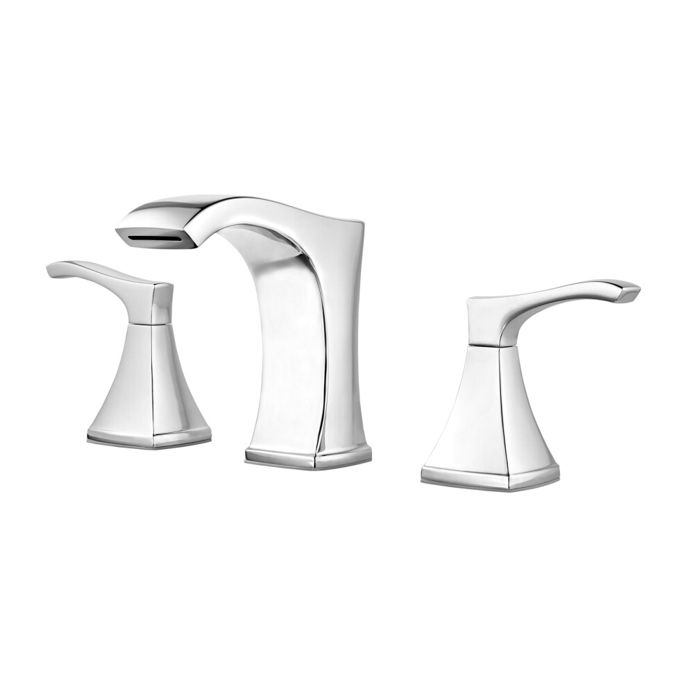 Pfister Venturi Bathroom Sink Faucet 8Inch Widespread 2Handle 3Hole Polished Chrome Finish Lf049vncc 038877610671
