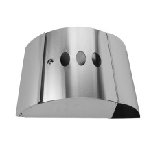 Wall Mounted Mailbox Stainless Steel High Hardness Rainproof Mail Post Box Curved Letterbox for Home Outdoor