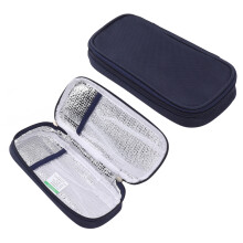 Tragischer Canvas Insulin-Reisekoffer mit Reißverschluss, 34–99 g