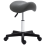 Homcom HOMCOM Saddle Stool Adjustable Rolling Salon Chair for Massage Spa Beauty Grey 9