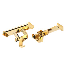 2 Stück Gold ABS Schuhschwanz-Schmuck für den täglichen Gebrauch und die Schule
