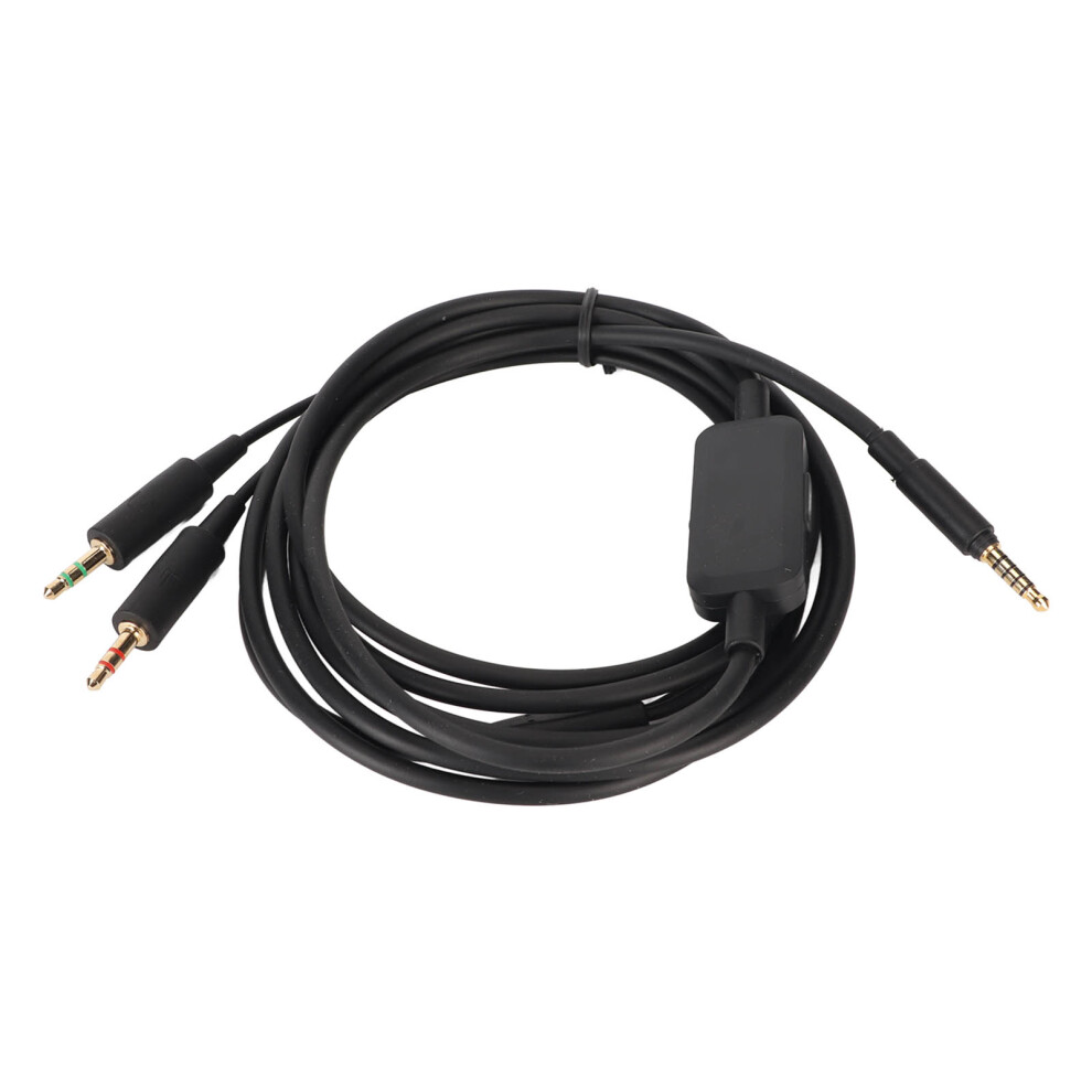 Replacement Headphone Cable 3.5Mm Volume Control Sound Cable Compatible For Mmx300 Mmx300 2Nd Gen Headset 9411315517861