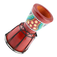 African Drum 5in Wooden Djembe Hand Percussion Instrument Crisp Sound for Kids Adults