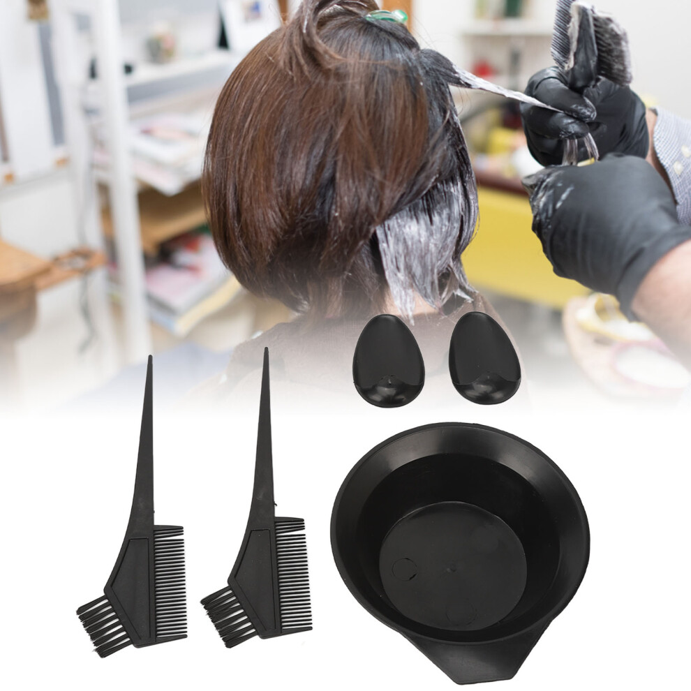 Hair Dye Coloring Kit Hair Household Tinting Bowl Soft Dye Brush Ear Cover Hair Coloring Dye Tools