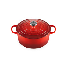 Le Creuset Enameled Cast Iron Signature Round Dutch Oven 5.5 qt. Cerise