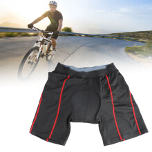 Padded Bike Shorts Breathable Shock Absorption Soft Sponge Silicone Cycling Shorts for Men Women Biking M