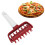 Pizza Dough Docker Roller Prevent Blistering Dense Pizza Docking Tool with Spikes for Home Kitchen Red 14