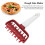 Pizza Dough Docker Roller Prevent Blistering Dense Pizza Docking Tool with Spikes for Home Kitchen Red 4
