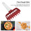 Pizza Dough Docker Roller Prevent Blistering Dense Pizza Docking Tool with Spikes for Home Kitchen Red 5