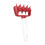 Pizza Dough Docker Roller Prevent Blistering Dense Pizza Docking Tool with Spikes for Home Kitchen Red 10