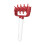 Pizza Dough Docker Roller Prevent Blistering Dense Pizza Docking Tool with Spikes for Home Kitchen Red 8