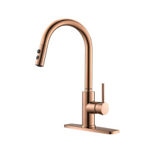 RULIA Copper Rose Gold Kitchen Faucet Kitchen Sink Faucet Sink Fauce