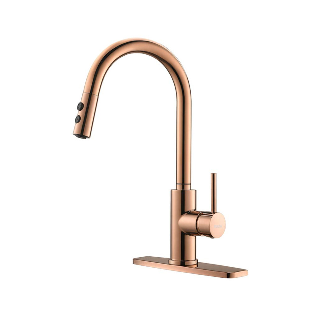 Rulia Copper Rose Gold Kitchen Faucet Kitchen Sink Faucet Sink Fauce 600358078029