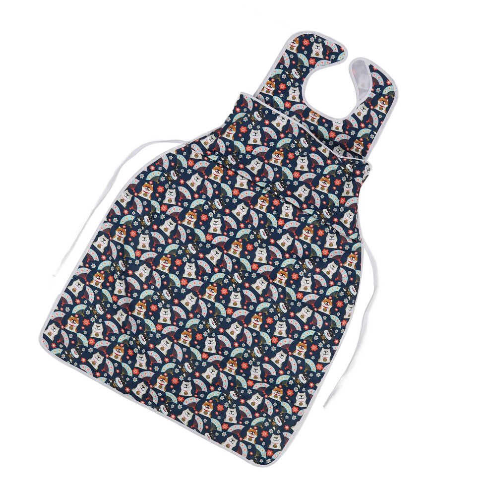 Adult Long Bib Oversize Widen Reusable Waterproof Cartoon Washable Clothing Protector for Elderly Dog