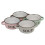 URBN Living (4) 500ml Coloured Stoneware Ceramic Cereal Soup Bowls with Handles 17