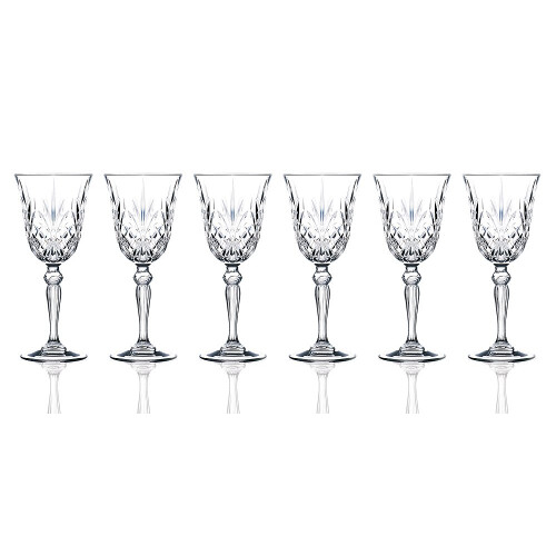 Lorren Home Tendnds Melodia Crystal Wine Set de 6