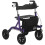 Homcom HOMCOM Rollator Walker with Seat, Backrest, Bag, All-terrain Wheels 9
