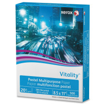 Xerox Färgpapper, 8 1/2" x 11", 20 Lb., Blå, Ream med 500 Ark
