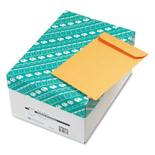 Enveloppes de catalogue en papier ?pais Quality Park, gomm?es, kraft brun, 6,5 x 9,5, 500 par bo?te, (40865)