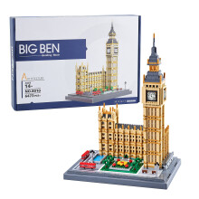 Micro Blocks Architecture Micro Blocks World Set 6473 PCs Big Ben Building Model para qualquer adultos de hobby e idade de 14 anos ou mais