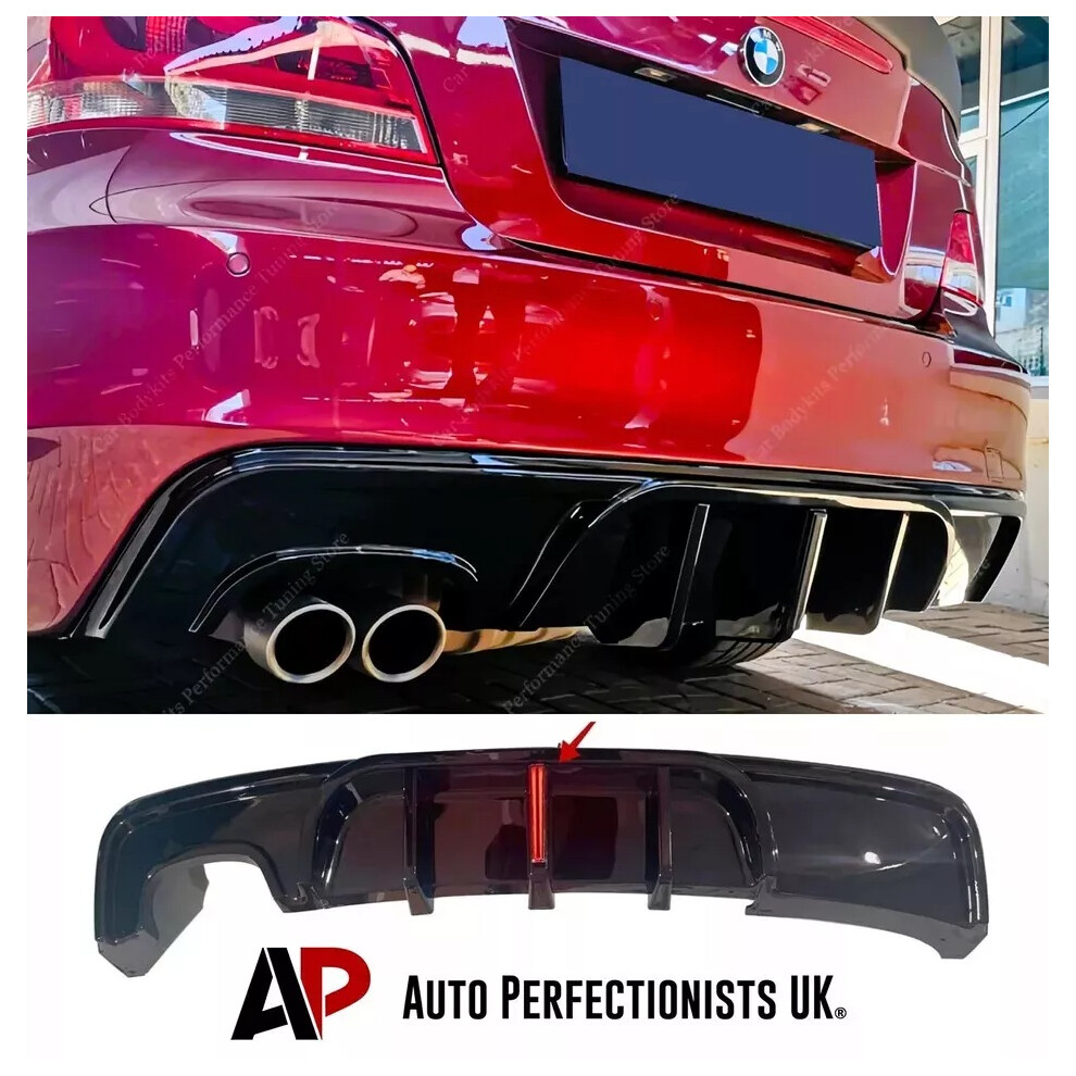 For Bmw 1 Series Coupe E82 Rear Diffuser Lip Valance W/ Led M Sport 7-13 5061072666070