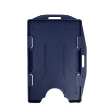 Fallen One 2er-Pack, Marineblau, Premium-Hartplastik, 2-seitiger Ausweishalter, horizontal oder vertikal, fr 2 Karten