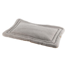 Carhartt Durable Firm Duck Sherpa Top Dog Napper Pad, waschbare Duck Canvas-Pads f r Hunde, Sherpa Top Napper Pad (Carhartt Braun), Gr e M