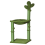 PawHut PawHut Cactus Cat Tree Tower with Sisal Scratch Post Hammock, 96cm, Green 9