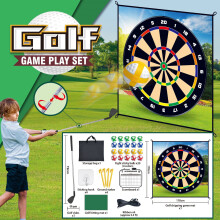 (7888-5/size 178CM*178CM single-sided golf target set) Children's Indoor And Outdoor Golf Practice Target Game Stand Toy Set Throw Ball Sports