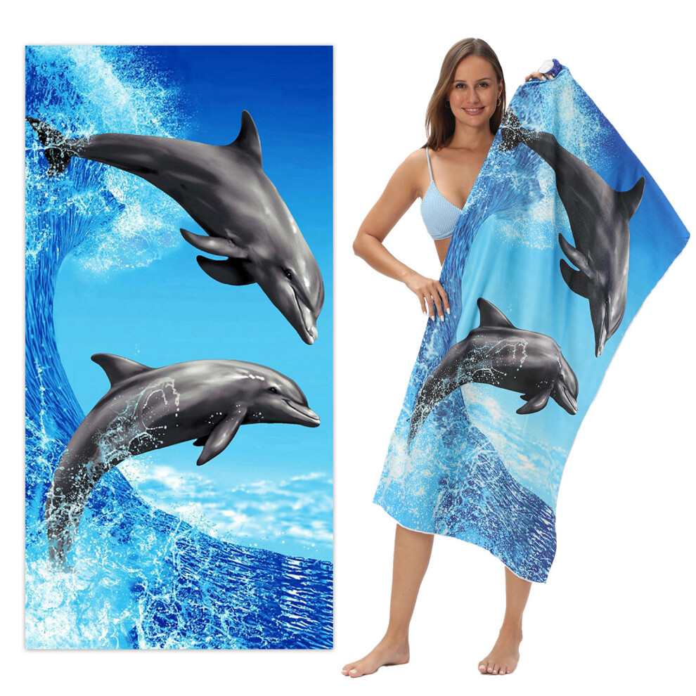 (4, 70*140) Microfiber Beach Towel Custom Digital Printed Plush Towel Bath Towel-image-OPC-PHR8J62-NEW