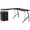Homcom HOMCOM L-Shaped Corner PC Desk Table w/ Drawer Home Office Workstation, Black 9