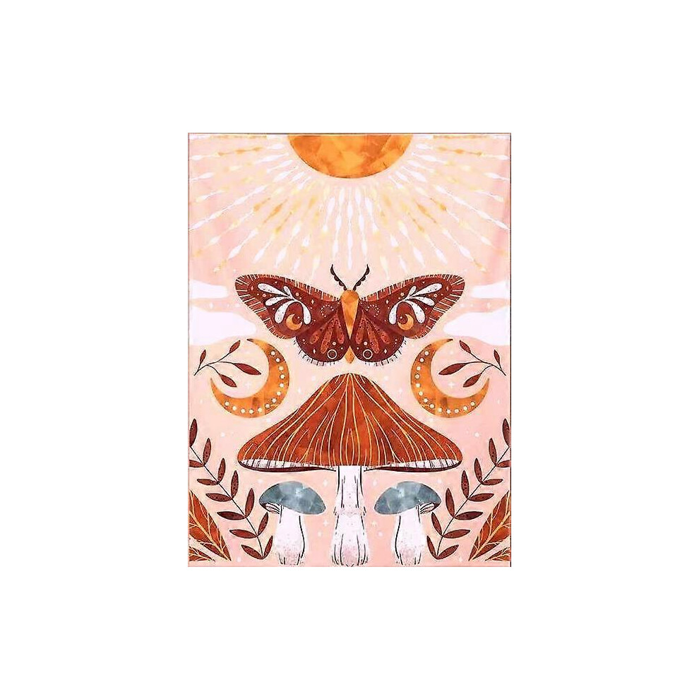 (As show, One size) Diamond Painting Kits for Adults Beginners Full Drill Butterfly 5D DIY Diamond Art Kits Sun and Moon Paint (12x16inch)