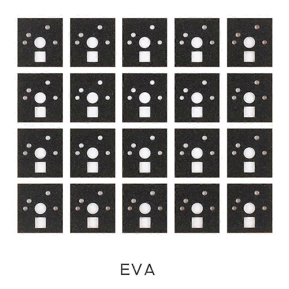 (Eva, One Size) 120 Pieces Mechanical Keyboard Switch Sticker Noise Dampener Foam Sound Reduction Insulation Film For Switch Stabilizer 3081097243058