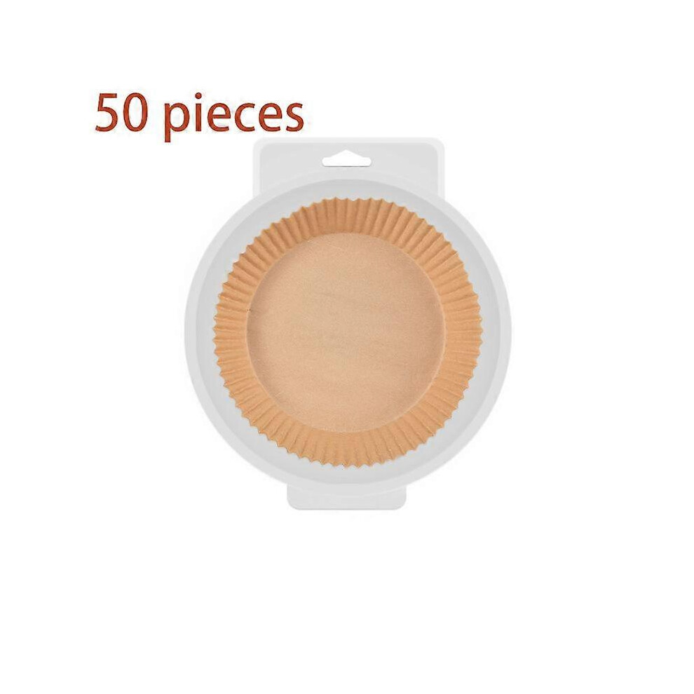 (As show, One size) Air Fryer Disposable Paper Liner-50PCS Reusable Air Fryer Liners,for Air Fryer,Baking,CookingPrimary color circle