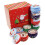 (As show, One size) 4pcs Smokeless Scented Candle Christmas Aromatherapy Candle Random Pattern 5