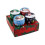 (As show, One size) 4pcs Smokeless Scented Candle Christmas Aromatherapy Candle Random Pattern 2