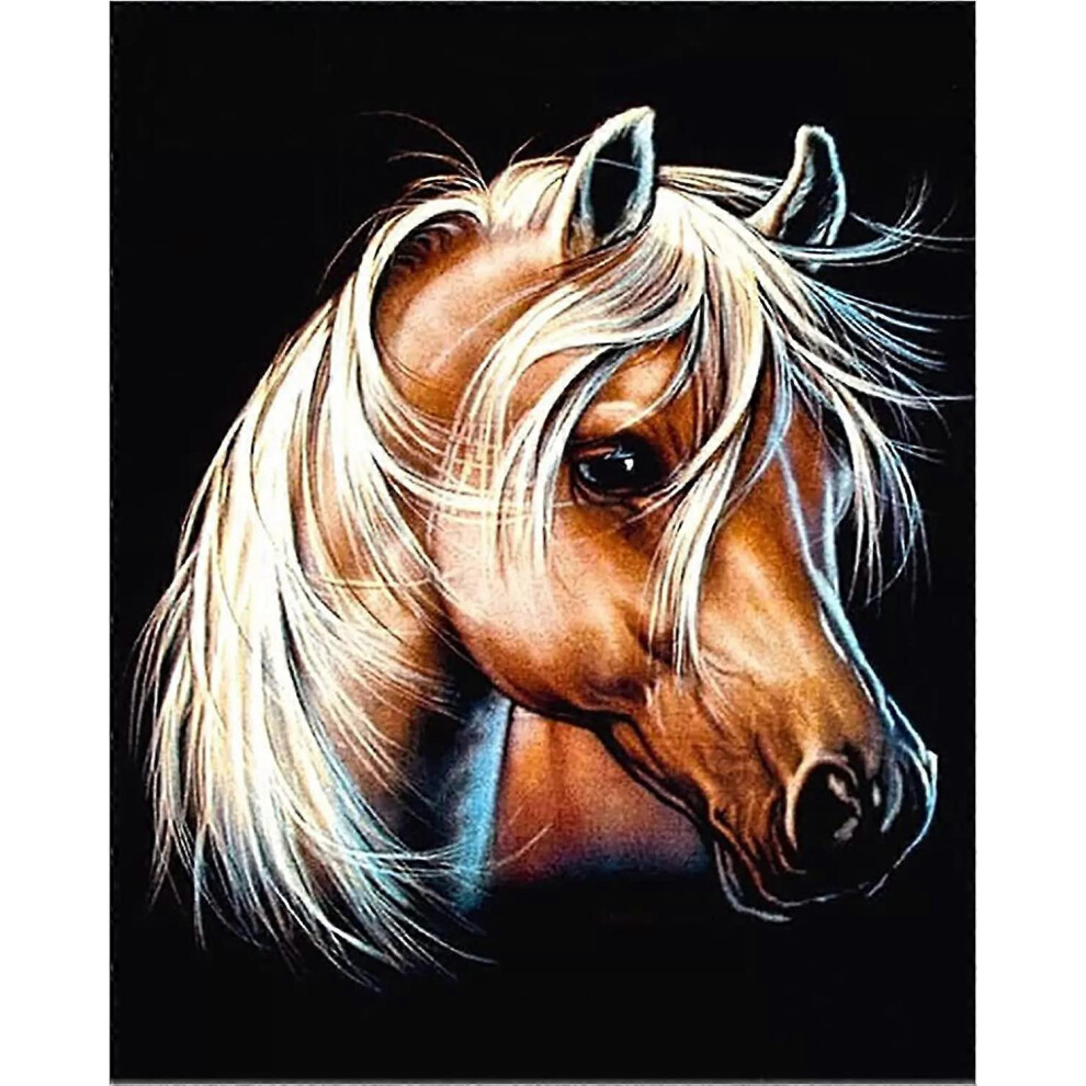 (As show, One size) 5D Diamond Painting Kits for Adults, Full Diamond Painting Kit Animals Horse 5d Diamond Arts Kits Adults Horse Diamond Painting Ki