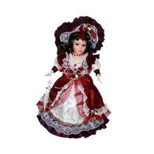 (As show, One size) Victorian Miniature Porcelain People for Doll House Decor Woman Ceramic Doll