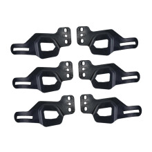(Black, One size) 6x Hockey Helmet Ear Guards Hockey Protective Gear for Training Hockey Match White