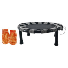 (As show, One size) Min Trampoline Boys Girls Steel Tube Quiet Jumping Bed for Fitness Home