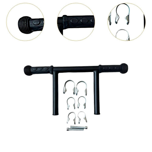 (3 Clips, One size) Stroller Handle Extender Stroller Handlebar Extender for Pram Pushchair Accs 1 Clip 2