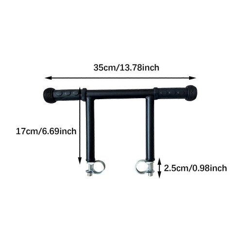 (3 Clips, One size) Stroller Handle Extender Stroller Handlebar Extender for Pram Pushchair Accs 1 Clip 1