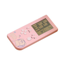 (As show, One size) Retro Brick Game Console 4.1inch Screen Cute Block Game Console for Children