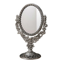 (Oval rose, One size) European Style Stable Dressing Table Mirror for Office Dresser Dressing Room Dragon and phoenix