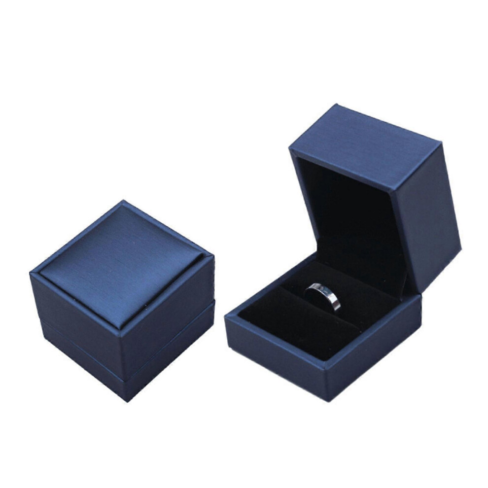 (As Show, One Size) Led Ring Box For Proposal Wedding Engagement, Birthday Valentine' Day Square Shaped Wedding Ring Box Display Boc Royal Blue 3081097246349